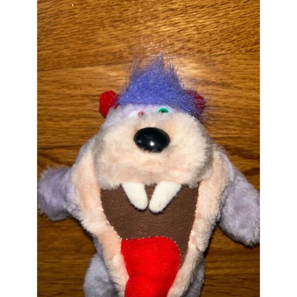 Vintage 90s Looney Tunes Taz Tiny Tiny Toons Dizzy Devil Plush Stuffed - Picture 3 of 6